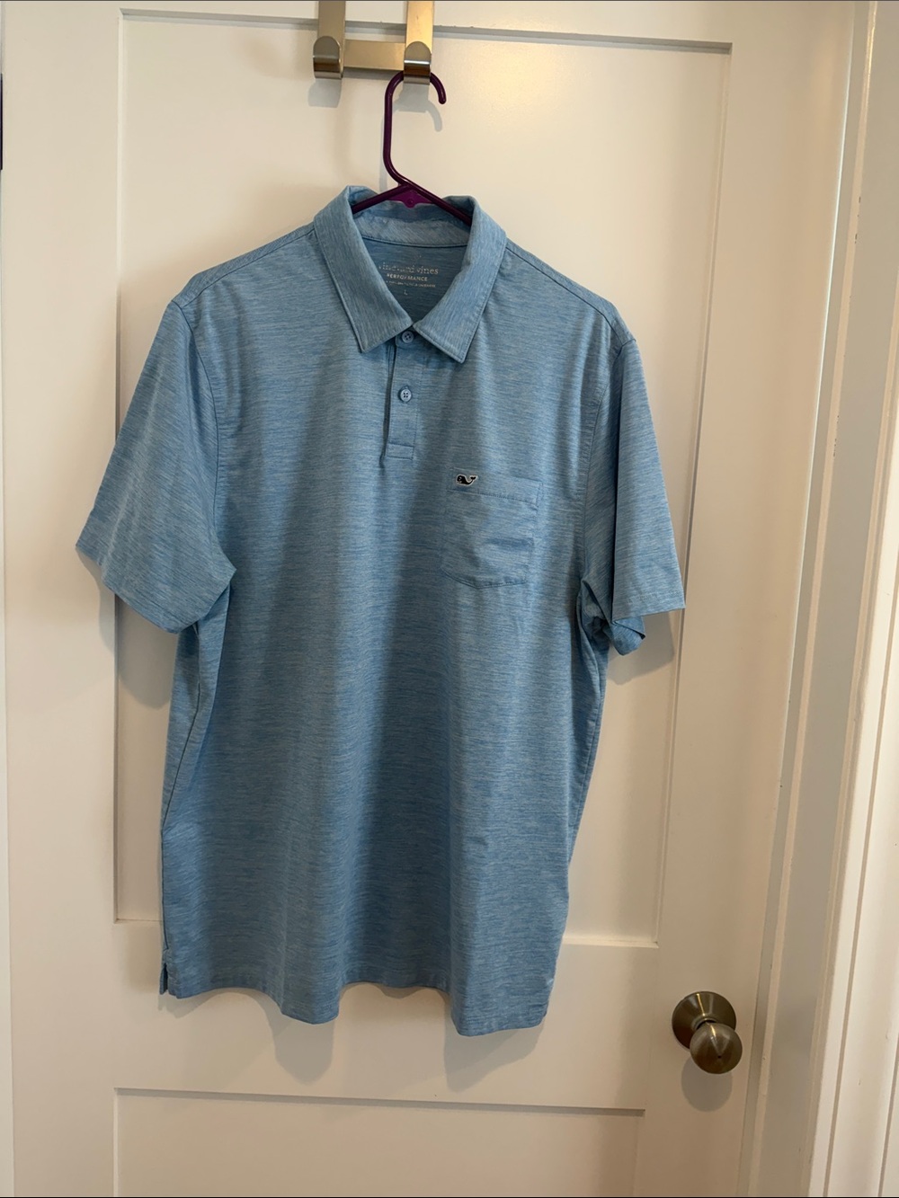 Men's Light Blue Polo Shirt